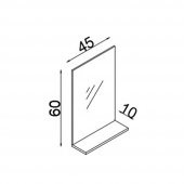 Teta Home Rio 45CM Mdf Banyo Ayna  Antrasit - 2