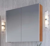 Teta Home Tokyo 65CM Mdf Banyo Üst Aynalı Dolap  Teak-Beyaz - 4