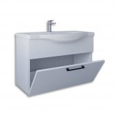Teta Home Eko 80 cm Mdf Banyo Lavabolu Alt Dolap  Beyaz - 2
