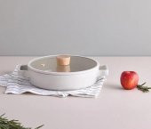 Neoflam Döküm Tencere Cam Kapaklı Fika Kısa 26cm Bej - 2