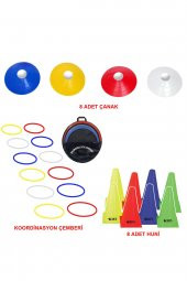 Avessa 28'li Antrenman Set Çanak 8'li Huni 8'li Koordinasyon Çemberi 12'li - 1