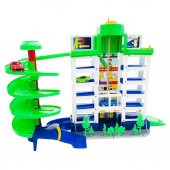 Toysan Oyuncak Asansörlü Garaj Seti TOY-41, 3lü Arabalı Garaj Seti - 1