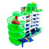 Toysan Oyuncak Asansörlü Garaj Seti TOY-41, 3lü Arabalı Garaj Seti - 3