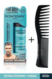 FONTENAY SAÇ ŞEKİLLENDİRİCİ PUDRA TOZ WAX MAT EFFECT MAVI 20GR + ŞEKİL TARAĞI 2Lİ SET - 1
