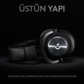 Logitech G Pro X 7.1 981-000818 Kablolu Mikrofonlu Kulak Üstü Oyuncu Kulaklığı - 3