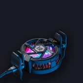 Vendas 10W Wireless Şarj Özellikli TEC Soğutma Sistemli RGB Işıklı N5 Telefon Soğutucu Fan - 6