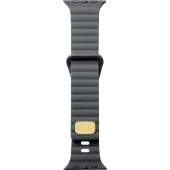 Cosmostech Akıllı Saat Watch için Uyumlu 42MM 44MM 45MM 49MM 1/2/3/4/5/6/se/7/8/ultra Silikon Kordon ve Kayışı Dalgalı Şerit Tasarım Koyu Gri thumbnail 1