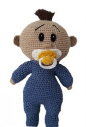 Emzikli Bebek Amigurumi Organik Oyuncak - 1