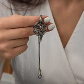 Gümüş Kazaziye Örgü Bileklik  SL5230 thumbnail 6