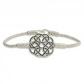 Gümüş Kazaziye Örgü Bileklik  SL5228 thumbnail 1