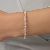 Gümüş Kazaziye Örgü Bileklik  SL5225 thumbnail 9