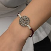 Gümüş Kazaziye Örgü Bileklik  SL5227 thumbnail 4