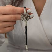 Gümüş Kazaziye Örgü Bileklik  SL5218 thumbnail 6