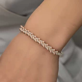 Gümüş Kazaziye Örgü Bileklik  SL5225 thumbnail 11