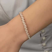 Gümüş Kazaziye Örgü Bileklik  SL5225 thumbnail 10