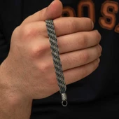 Gümüş Kazaziye Örgü Bileklik  SL5193 thumbnail 10