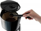 Melitta Enjoy II Top 1017-04, Cam Sürahili Filtre Kahve Makinesi, Aroma Selector Aroma Seçimi, Paslanmaz Çelik, 1.35 litre, 1000 W, Siyah Gümüş - 2