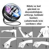 Gyro Ball El ve Bilek Egzersiz Topu Autostart Ve Powerball Egzersiz Topu - 8
