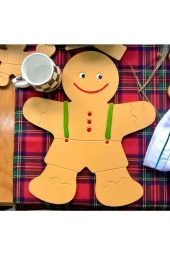 Gingerbread Kurabiye Ahşap Supla - Amerikan Servis (ERKEK) - 1