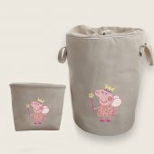 Peppa Pig Nakışlı Bez Oyuncak & Kirli Sepet Seti - 1