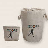 Hoops Basketball Nakışlı Bez Oyuncak & Kirli Sepet Seti - 1