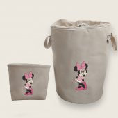 Sevimli Minnie Nakışlı Bez Oyuncak & Kirli Sepet Seti - 1