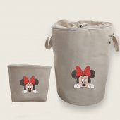 Meraklı Minnie Nakışlı Bez Oyuncak & Kirli Sepet Seti - 1