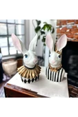 Mackenzie Kraliyet Tavşanları Dekoratif Obje - 1