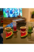 Karpuz Dilimi Şeklinde Bardak Altlığı - 1