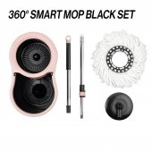 Black Edition Mikrofiber Süper 360 Otomatik Temizlik Seti Kova Mop Set Banyo Paspas Yer Vileda 16 Lt - 6