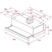 Teka Ankastre Set (TL 6210 Aspiratör+TBC 32010 BK 2 Gözlü Elektrikli Ocak) - 6