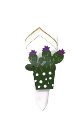 6'lı Kaktüs Peçete Halkası & Yüzüğü Seti - 2