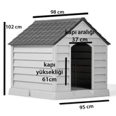 XXL Büyük Boy Plastik Köpek Klübesi Büyük Irk - 10