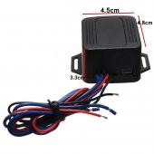 12V Araba Motoru Başlat Basmalı Düğme Anahtarı Ateşleme Marş Kiti Mavi Led Evrensel - 2
