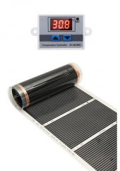 TERMOSTATLI HALI ALTI ISITICI KARBON FİLM +50X650 CM - 1