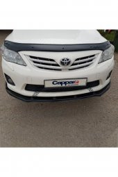 Toyota Corolla Ön Kaput Koruma Rüzgarlığı 3mm Akrilik (ABS) Parlak Siyah Deflektör 2008-2013 - 1