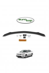 Toyota Corolla Ön Kaput Koruma Rüzgarlığı 3mm Akrilik (ABS) Parlak Siyah Deflektör 2008-2013 - 2
