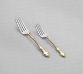 Nehir Çatal Kaşık Bıçak Takımı 84 Parça Adriana Altın - 3