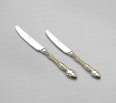 Nehir Çatal Kaşık Bıçak Takımı 84 Parça Adriana Altın - 4