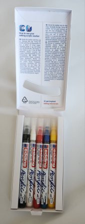 Edding 5300 Permanent 1-2mm Akrilik Kalem Seti 5li - 2