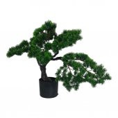 T.Concept Dekoratif, Yapay Bonzai Ağacı 50 Cm Yeşil Kahverengi Renk - 2