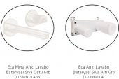 Eca Myra Ankastre Gömme Lavabo Bataryası Set 102167603C4-YY+102166601C4 - 1