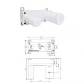 Eca Myra Ankastre Gömme Lavabo Bataryası Set 102167603C4-YY+102166601C4 - 3