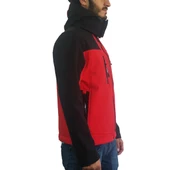 Lemigo Softshell Kapşonlu Mont Kırmızı-Lacivert - 2