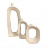 ÜÇLÜ OVAL VAZO SET VZ258-1 - 2
