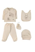 İpeksi Baby Yeni Doğan 5'li Hastane Çıkış Seti 0-4 Ay Kız Erkek Bebek - 3