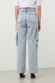 Kargo Cepli Jean Pantolon Buz Mavi thumbnail 10