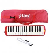 Lino 32 Tuşlu Melodika Bez Çantalı (Kırmızı) - 1