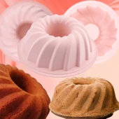 Silikon Burgu Desenli Kek Kalıbı - 2