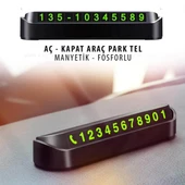 Fosforlu Açılır Kapanabilir Numaratör Ön Torpido Üstü Telefon Numarası Göstergesi - 4